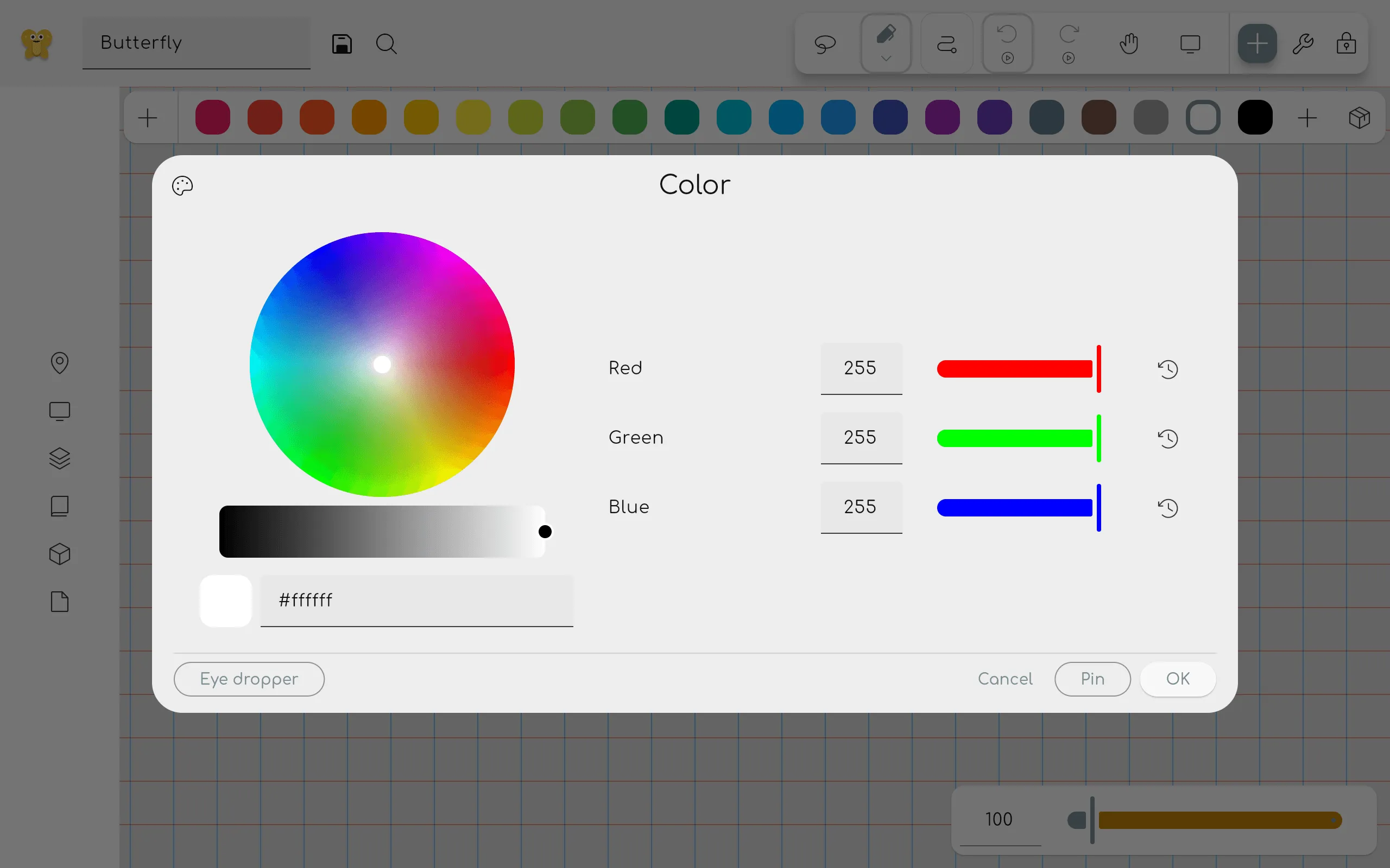 Custom color picker