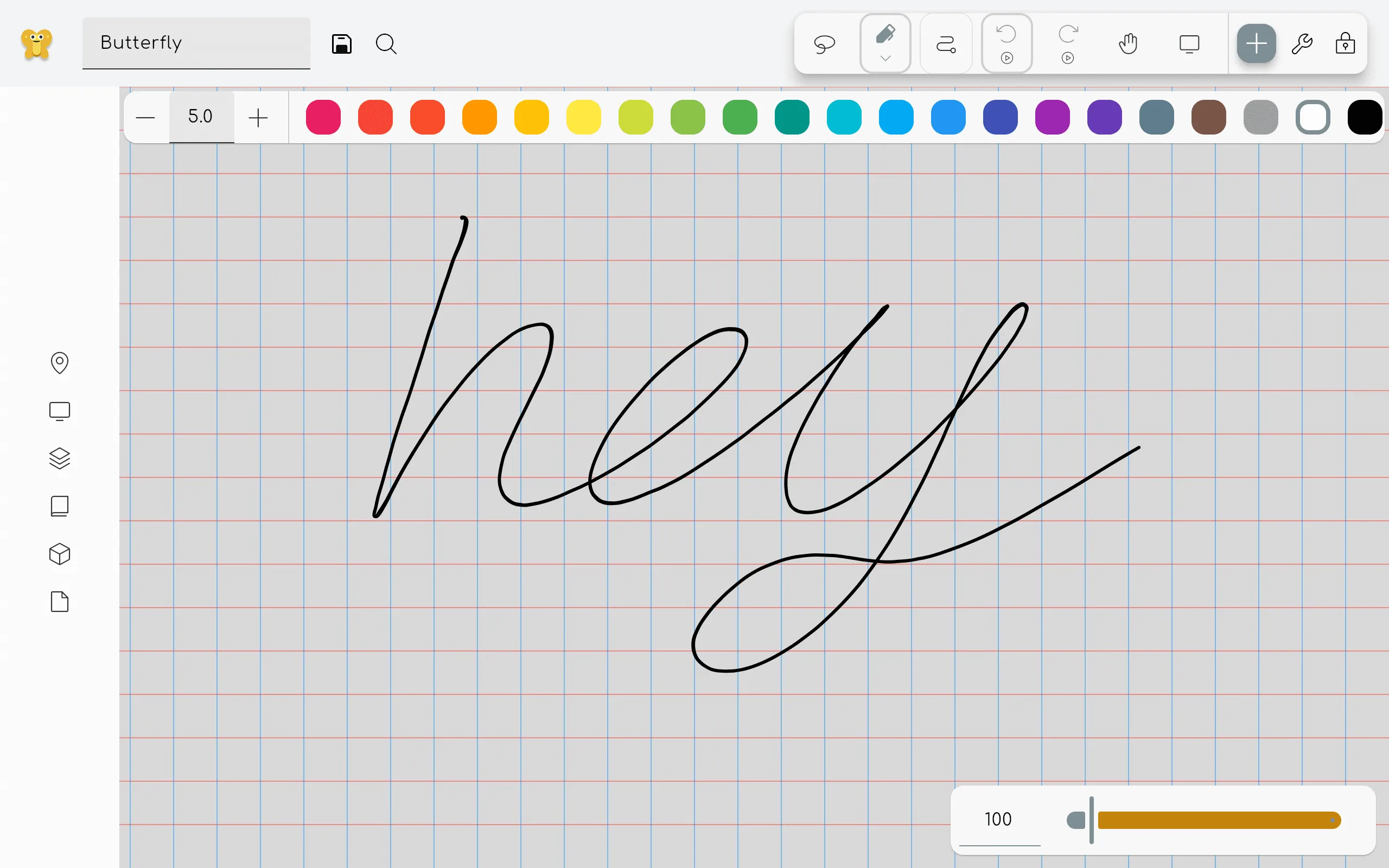 Color toolbar
